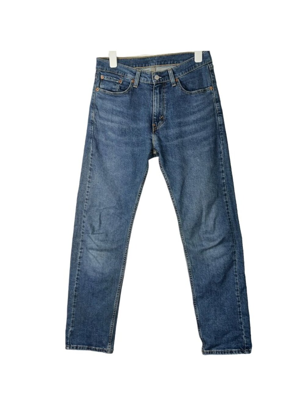 Levis 505 Regular Fit Straight Leg Denim Jeans Mens 32x31 Blue Classic Workwear